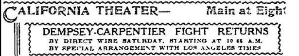 Dempsey-Carpentier 1921