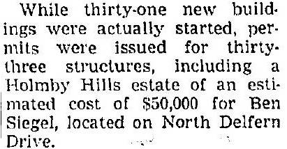 Los Angeles Times, October 1937.