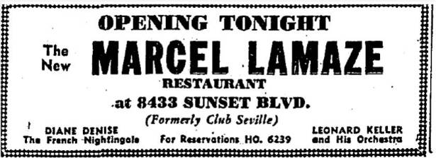 8433 sunset strip as cafe lamaze 12--29-1938