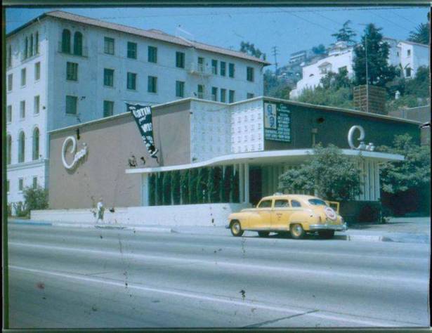8433 sunset strip as Ciro's-1940s color