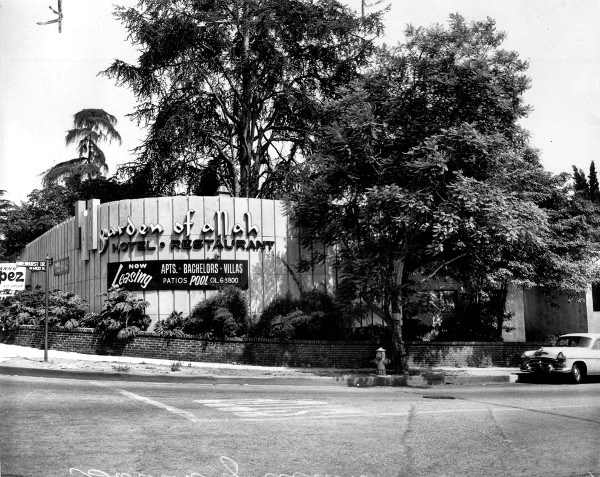garden of allah hotel in the 1950s