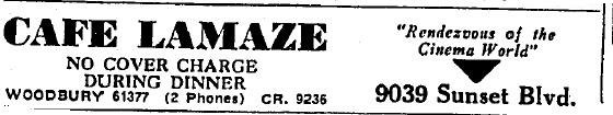9039 Sunset Blvd as cafe lamaze 1935 julylamaze