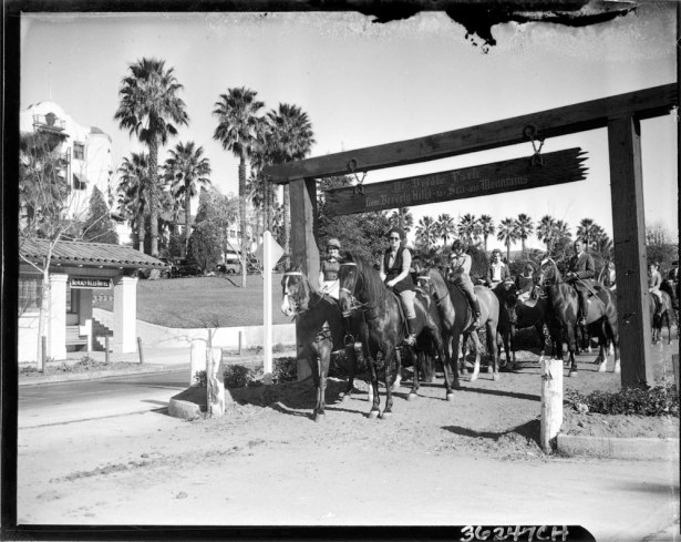 sunset blvd bridle path 1930s