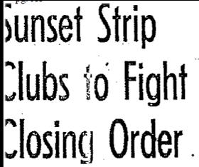 12-1944 sunset strip clubs closing order