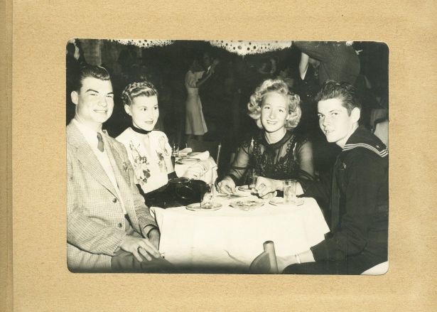 A sailor and party at Trocadero, WWII