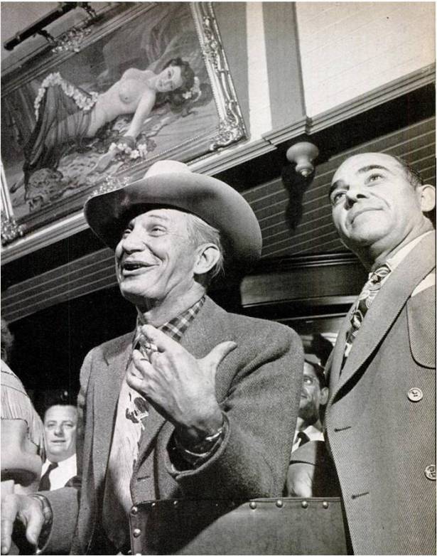 Guy McAfee pictured inside the Golden Nugget. From Life magazine, 5-26-1947