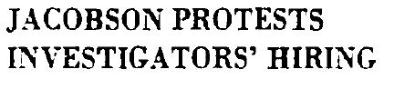Carl Jacobson protests the reinstatement of Dick Lucas and Harry Raymond, who the grand jury said in 1929 should never again be allowed to hold civil office. 9-14-1933.