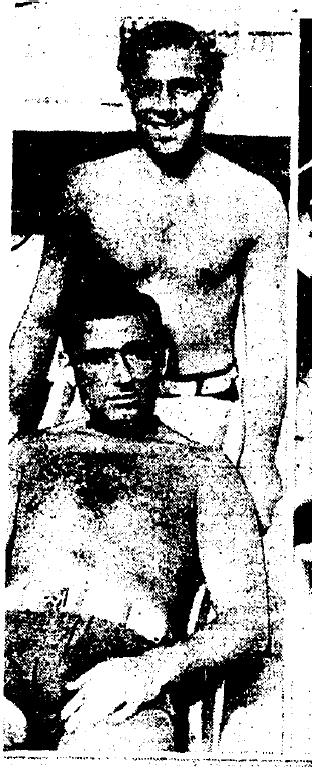 Mackley and Harris, just a couple of Hollywood tourists, before the Bella Napoli shooting