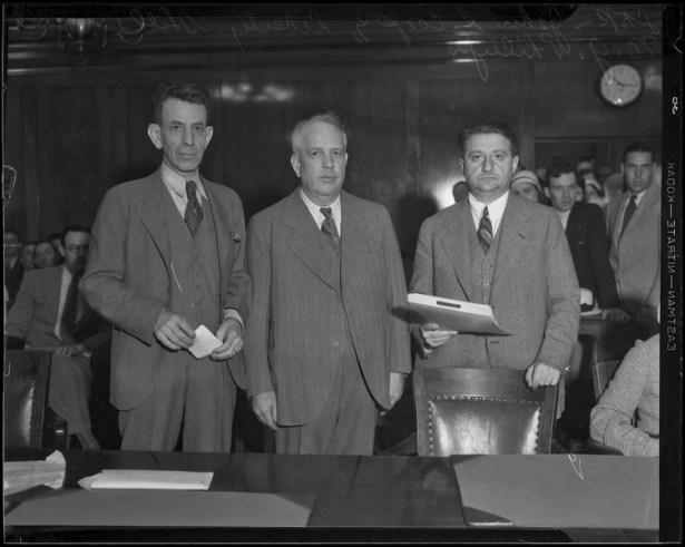 Liberty Hill (center) in court , 1932. UCLA digital.